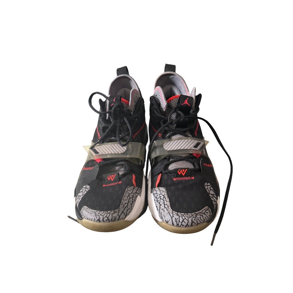 Jordan Why Not Zer0.3 Black Cement Mens 11.5 Basketball Shoes CD3003-006